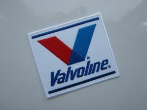 Valvoline バルボリン オイル ガソリン レーシング メーカー V ロゴ ワッペン/ 刺繍 自動車 バイク カー用品 整備 作業着 ビンテージ 78