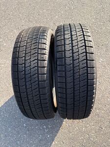 BRIDGESTONE VRX2 ブリヂストン スタッドレスタイヤ中古冬タイヤ2本　195/65R15 91Q 8mm 2022年　 BLIZZAK バリ山