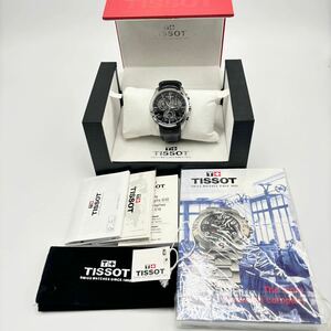 TISSOT ティソ T035617A クロノグラフ クオーツ 腕時計 ブラック文字盤 メンズ 腕時計 箱付 付属品付 動作未確認 現状品