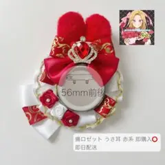 痛ロゼット うさ耳ロゼット 赤白 即購入⭕️