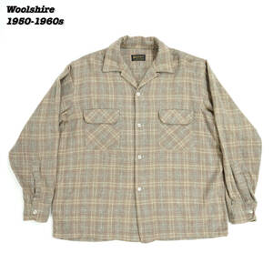 Woolshire Wool Shirts 1950s 1960s L SH24135 Vintage ウールシャイア ウールシャツ 1950年代 1960年代 ヴィンテージ