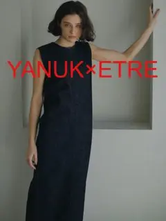 美品★ YANUK×ETRE I-Line Denim Dress エトレ