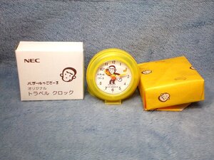 [NEC]バザールでござーるオリジナルトラベルクロック 未使用品！