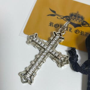 ロイヤルオーダー royal order SP35 MEDIUM CONSORT CROSS W/ CZ クロスペンダント ネックレストップ silver925/シルバー925