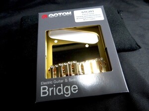 ★新品セール/最安値★GOTOH/GTC201-GG◆国産 高品質 高精度！テレキャスター ブラス サドル ブリッジ Gold／ゴールド／G