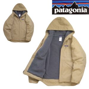 着用少 名作 廃盤 12FA patagonia ラインド キャンバス フーディー 裏ボア フリース ジャケット メンズS パタゴニア インファーノ 2412171