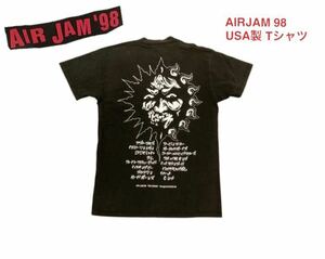 98s AIR JAM 98 Tシャツ USA製 バンド Hi-STANDARD PIZZA OF DEATH ハイスタ BRAHMAN BACK DROP BOMB HUSKING BEE COCOBAT 90s エアジャム