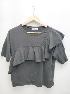 ◇ RNA アールエヌエー 半袖 Tシャツ カットソー サイズM ダークグレー系 レディース P