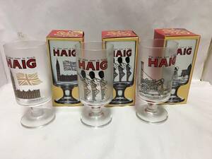 お宝発掘　新品　HAIG　ヘイグ　マジックグラス　3種類　計12個　ポスター付　非売品　ノベルティ