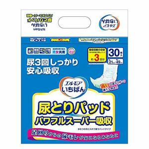 いちばん 尿とりパッド パワフルスーパー吸収 30枚入(テープタイプ用)