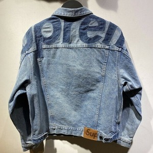 Supreme 22ss Inset Logo Denim Trucker Jacket SIZE-M シュプリーム ロゴ デニム トラッカージャケット