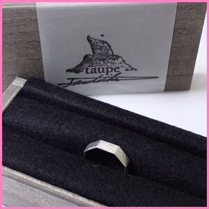 ★美品 taupe D.Motoike DUOMO RING シルバーリング 15号/アクセサリー/指輪/木箱付き&1421700203