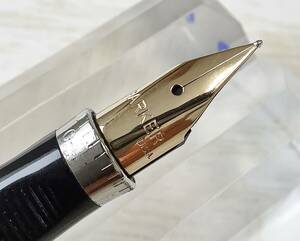 【希少】 パーカー 万年筆 PARKER75 ゴールド軸 ペン先14K 0メモリ 天冠フラット パーカー75 廃盤モデル アンティーク品