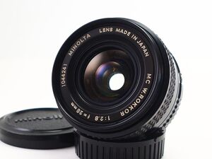 ★実用品★ ミノルタ MINOLTA MC W ROKKOR 28mm F2.8 ★前後キャップ付属！ #S1997