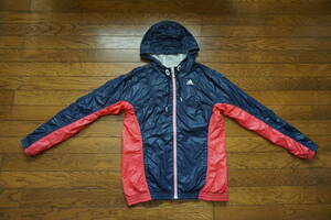 ◇　adidas CLIMAPROOF　アディダス　◇　メッシュ裏地 　ウインドブレーカー　ジャケット ◇ size L