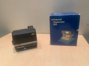 1円～!! Polaroid Supercolor 635 ポロライドカメラ スーパーカラー フィルムカメラ インスタントカメラ 取説なし 動作未確認 現状品 11-5