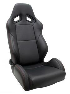 JADE スタイリッシュシートカバー RECARO SR-7用（ブラック×レッドステッチ JSC-003）1脚分