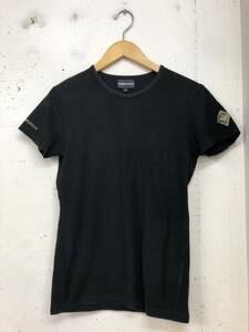 EMPORIO ARMANI 半袖tシャツ　黒　M 日本製　ストレッチ　エンポリオアルマーニ