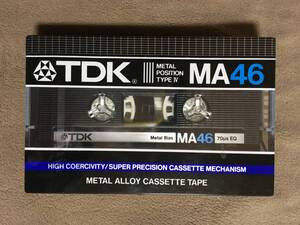 【 送料無料！!・希少な1983年発売商品の未開封品です！】★TDK カセットテープ◇MA 46◇メタルポジションTYPE Ⅳ★