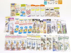 まるふじ ミサキ がまかつ 等 喰わせヒラメ 泳がせヒラメ イサキ サビキ仕掛 など 仕掛 36袋 未使用あり