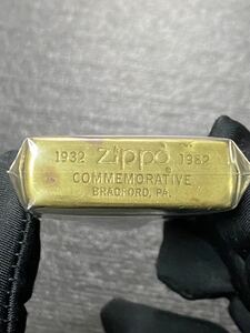 zippo コメモラティブ ダブルイヤー ゴールド 希少モデル ヴィンテージ 1982年製 COMMEMORATIVE 1932 zippo 1982 ゴールドインナー