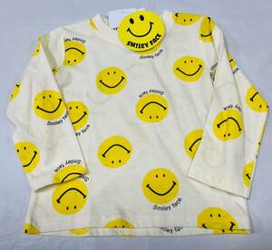 ★5552*激安sale!!新品 こども服/ベビー服 　長袖Tシャツsize90　1枚★Smiley Face