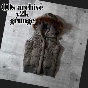 00s archive far down vest gimmick y2k