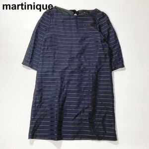 martinique ワンピース レディース マルティニーク ネイビー ラメ B42416-123