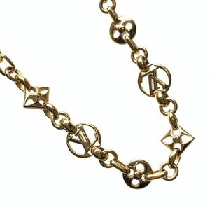 LOUISVUITTON ルイヴィトン M00371 コリエ クレイジー インロック ネックレス ペンダント ゴールドカラー アクセサリー 管理RY24004523