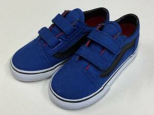 VANS Kids オールドスクール ベルクロ 青 15～16cm? アメリカ企画限定!! キッズ バンズ OLDSKOOL