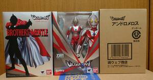 【3点セット/新品未開封&新品輸送箱未開封】ULTRA-ACT（ウルトラアクト）ゾフィー&ブラザーズマント&アンドロメロス（ウルトラ超伝説）