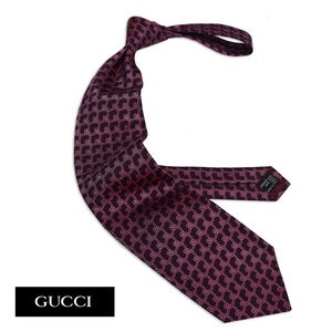 ＧＵＣＣＩ グッチ ネクタイ【ワイン】 超美品！