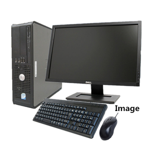 ポイント5倍 中古パソコン Windows 7 Pro 32Bit搭載 22型ワイド液晶セット DELL Optiplex シリーズ Core i5/2G/500GB/DVD-ROM