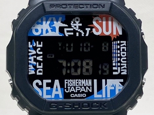 CASIO カシオ G-SHOCK ジーショック DW-5600VT FISHERMANコラボ クォーツ式 箱、説明書有 腕時計