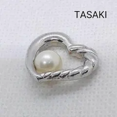 田崎　TASAKI　ペンダントトップ　ハート　シルバー　パール約6.6mm