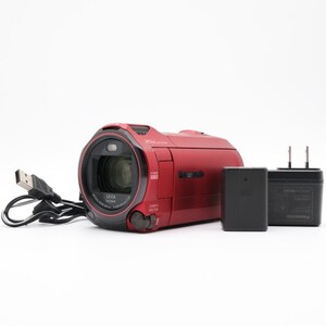 ＜並品＞ パナソニック 4K ビデオカメラ VX992M 64GB アーバンレッド