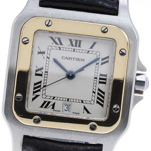 カルティエ CARTIER W200114B サントスガルベ LM YGベゼル クォーツ メンズ _828296