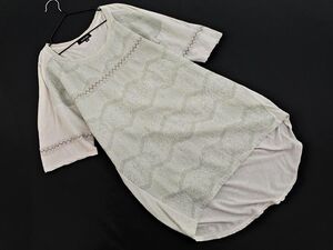 ネコポスOK pas de calais パドカレ ブラウス カットソー size36/グレー ■◆ ☆ ega8 レディース