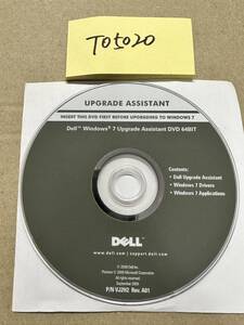 TO5020/中古品/DELL Windows 7 Upgrade Assistant DVD 64BIT Windows 7 Drivers Windows 7 Applications