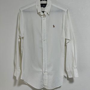 お値下げ！送料込！　Ralph Lauren ラルフローレン　長袖シャツ　白　サイズ7 used