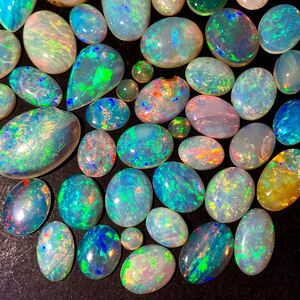 1円〜!!遊色効果抜群!!［天然オパールおまとめ109ct］n ルース 裸石 宝石 ジュエリー jewelry opal w4 9