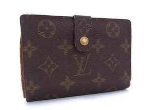 1円 LOUIS VUITTON ルイヴィトン M61663 モノグラム ポルトモネ ビエ ヴィエノワ 二つ折り 財布 ウォレット ブラウン系 GA0767