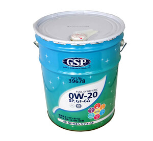 ☆GSP エンジンオイル　0W-20 SP/GF-6A 20L 送料無料▽