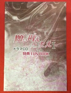 願い叶えたまえ I 西田東 CD特典用 FUN BOOK 非売品 当時モノ 希少　A3896