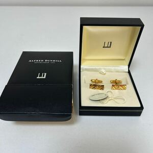 ダンヒル dunhill 金属素材 ゴールド色 ロゴ カフスボタン カフス ゴールドカラー アクセサリー