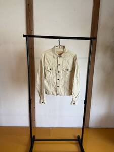 LEVIS VINTAGE CLOTHING リーバイス 00s 日本製 940B BIG-E サテン トラッカー ジャケット 38 クリーム LVC 3rdタイプ Gジャン