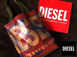 ●高級 DIESEL ディーゼル ビッグロゴ 2way 厚手ナイロン ブリーチ トートバッグ メンズ レディース 即決 即納 55dsl メッセンジャー●828