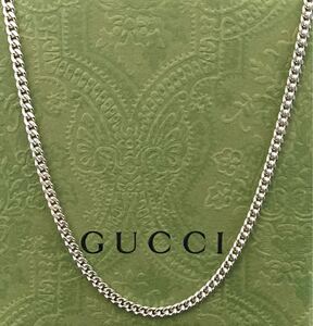 【即決/送料込み】(A)正規品 GUCCI/グッチ 喜平チェーンネックレス シルバー925/スターリングシルバー(50.5cm/刻印なし)