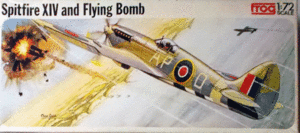 フロッグ/1/72/イギリス空軍スーパーマリン・スピットファイアMk.14戦闘機/V1号飛行爆弾/未組立品