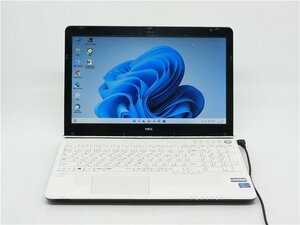 カメラ内蔵　中古ノートパソコンNEC　LaVie　LS150/N　2世代Corei7　2640QM/15.6型/8GB/新品SSD512GB/HDMI/テンキー/WIN11/office搭載